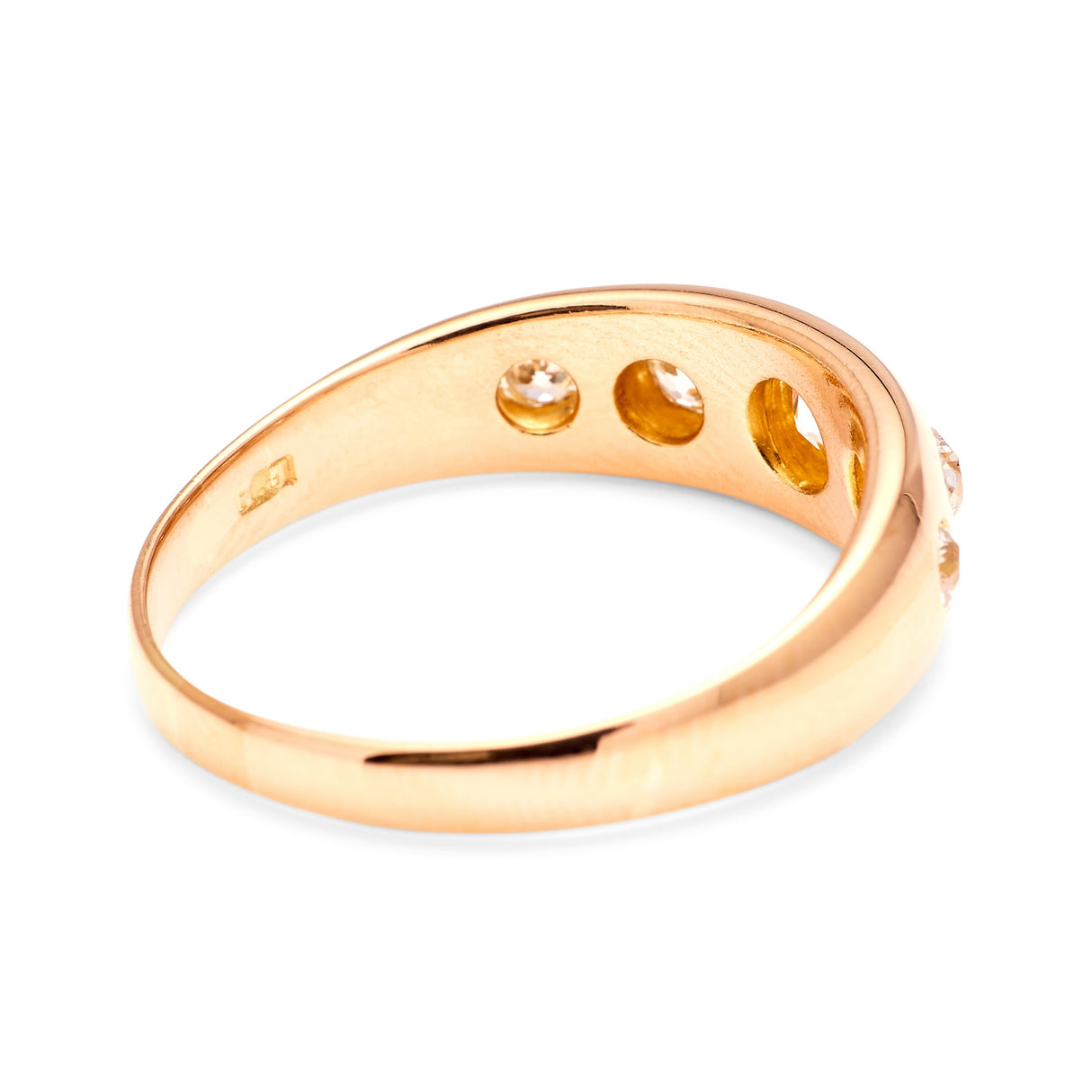 Antique, Edwardian five-stone diamond ring