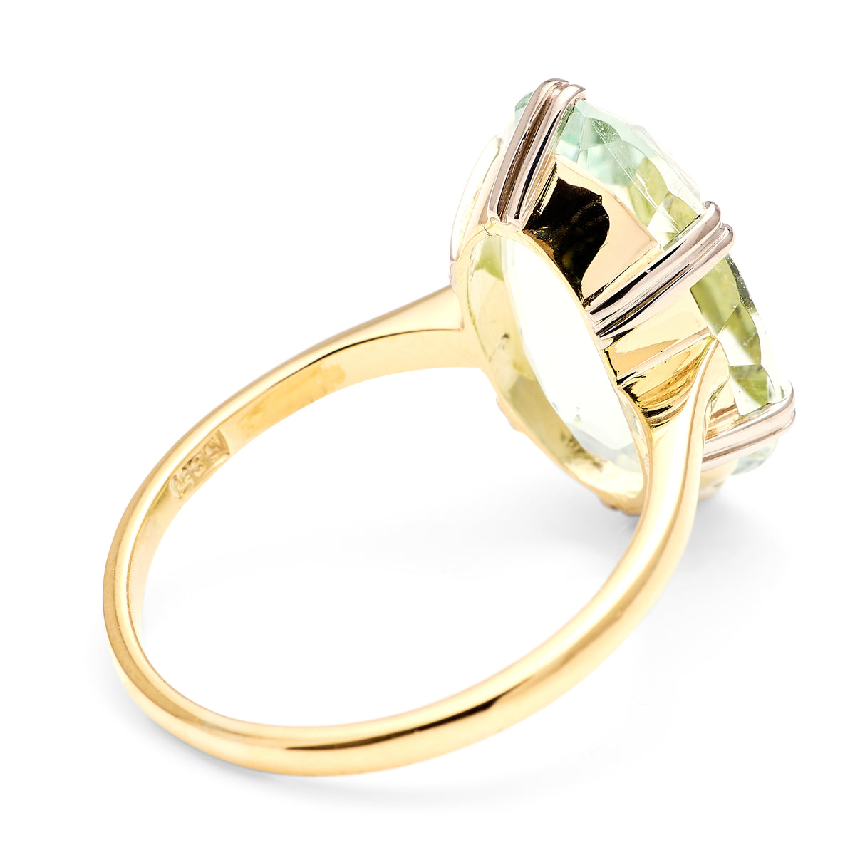 Vintage, 1920s topaz cocktail ring back