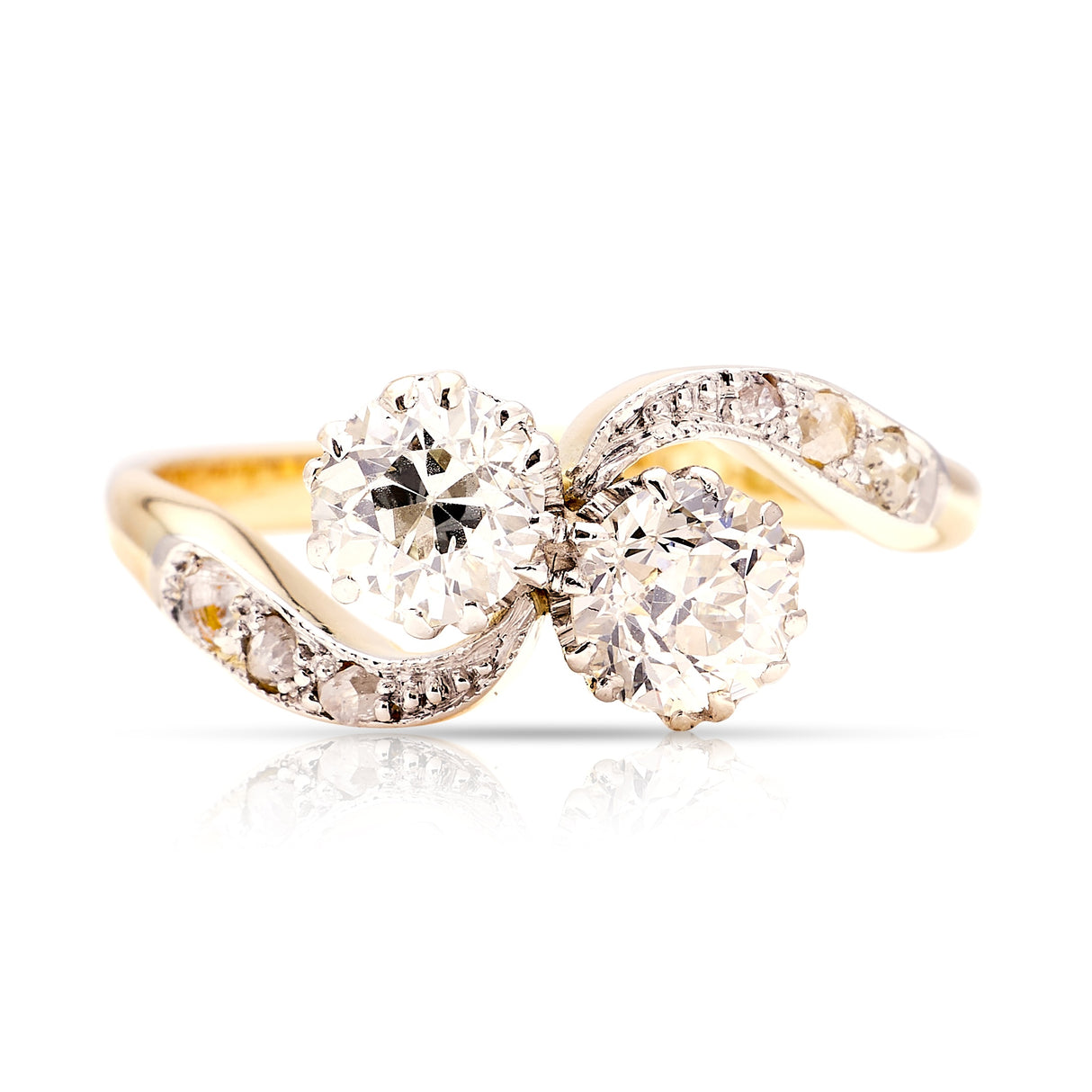 Antique, Edwardian toi et moi diamond ring