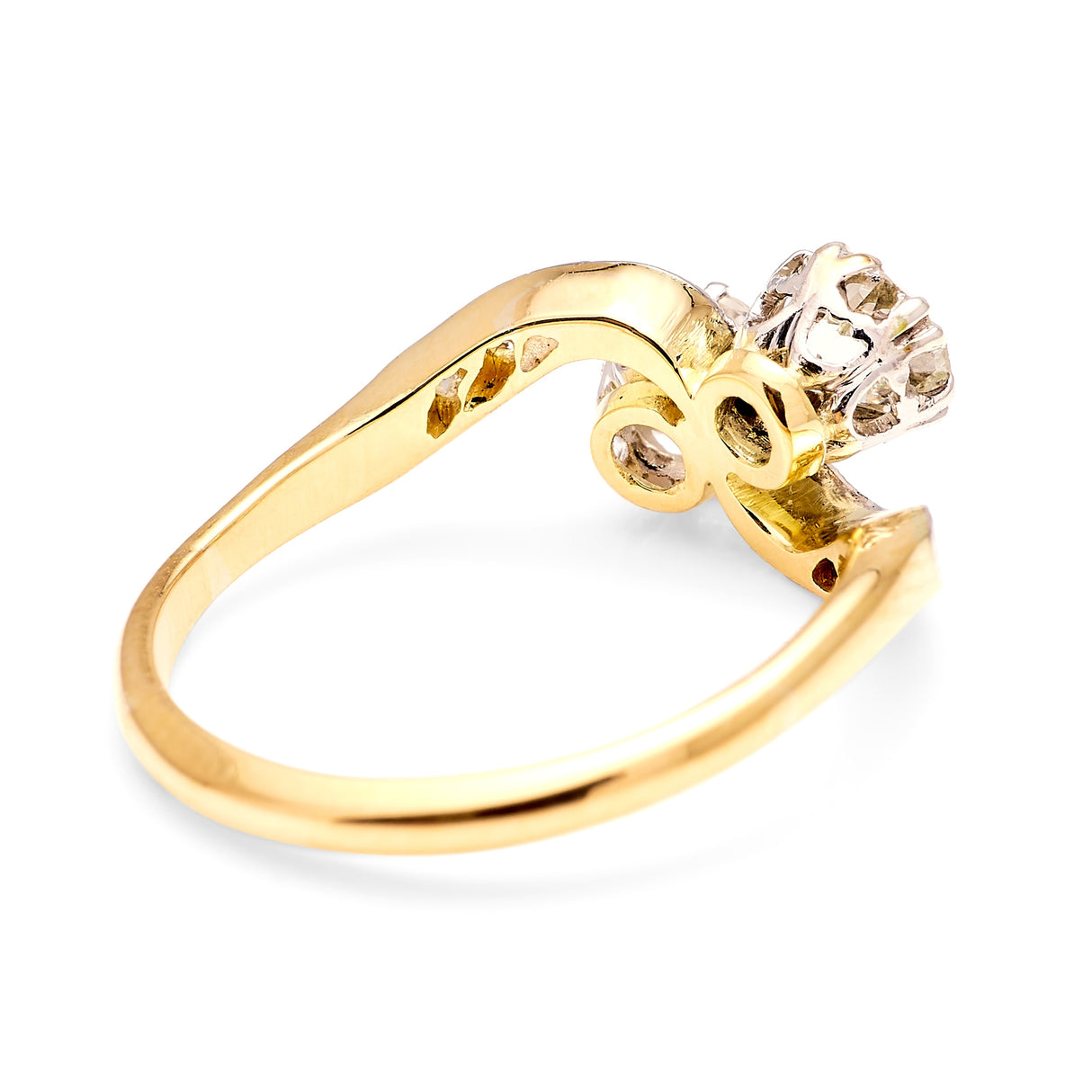 Antique, Edwardian toi et moi diamond ring