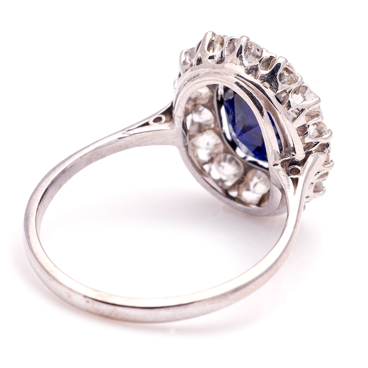 Vintage, 1990s sapphire & diamond cluster ring