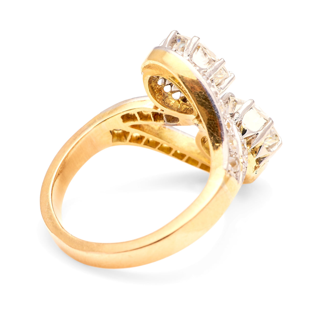 Antique, Belle Époque diamond toi et moi ring