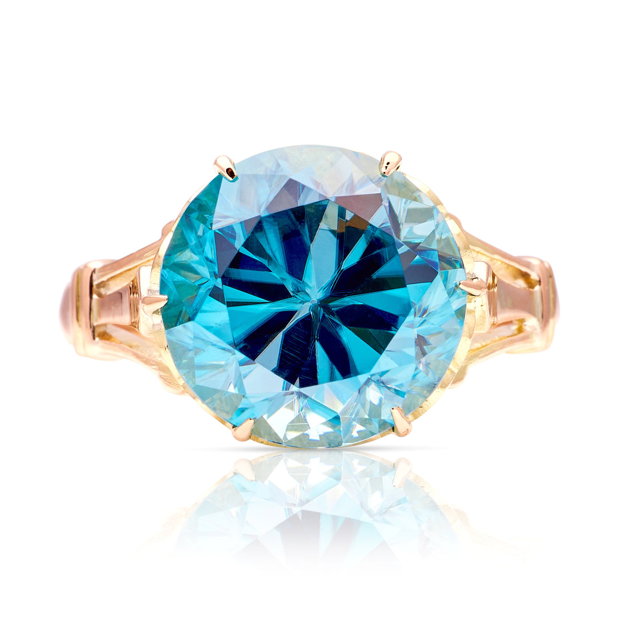 Antique, Edwardian zircon single-stone ring