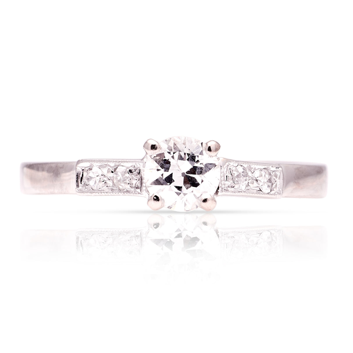 Vintage, 1950s diamond engagement ring