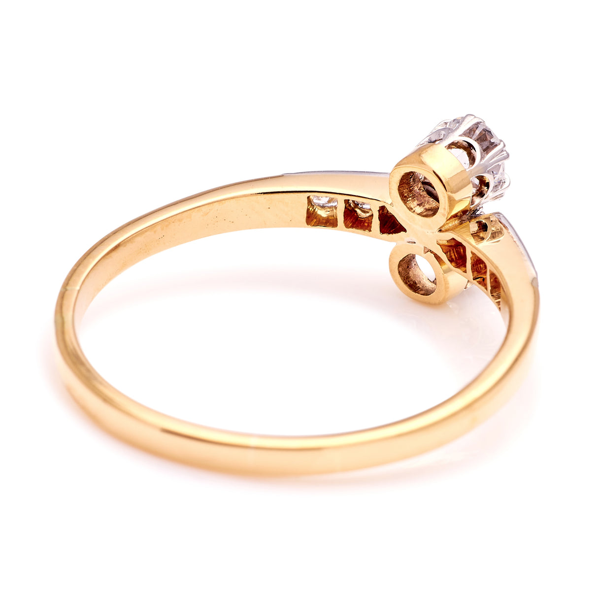 Antique, Edwardian diamond toi et moi ring