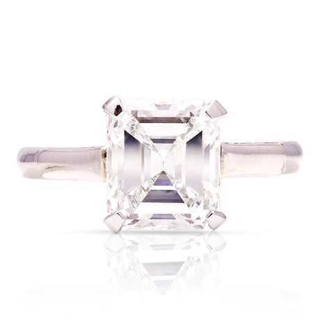Vintage, Art Deco solitaire diamond ring