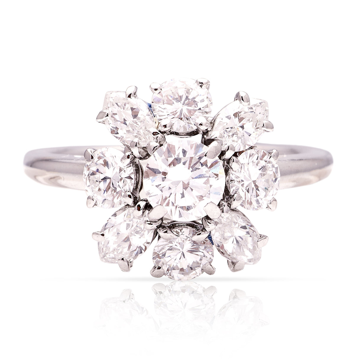 Vintage, 1940s Cartier diamond cluster ring