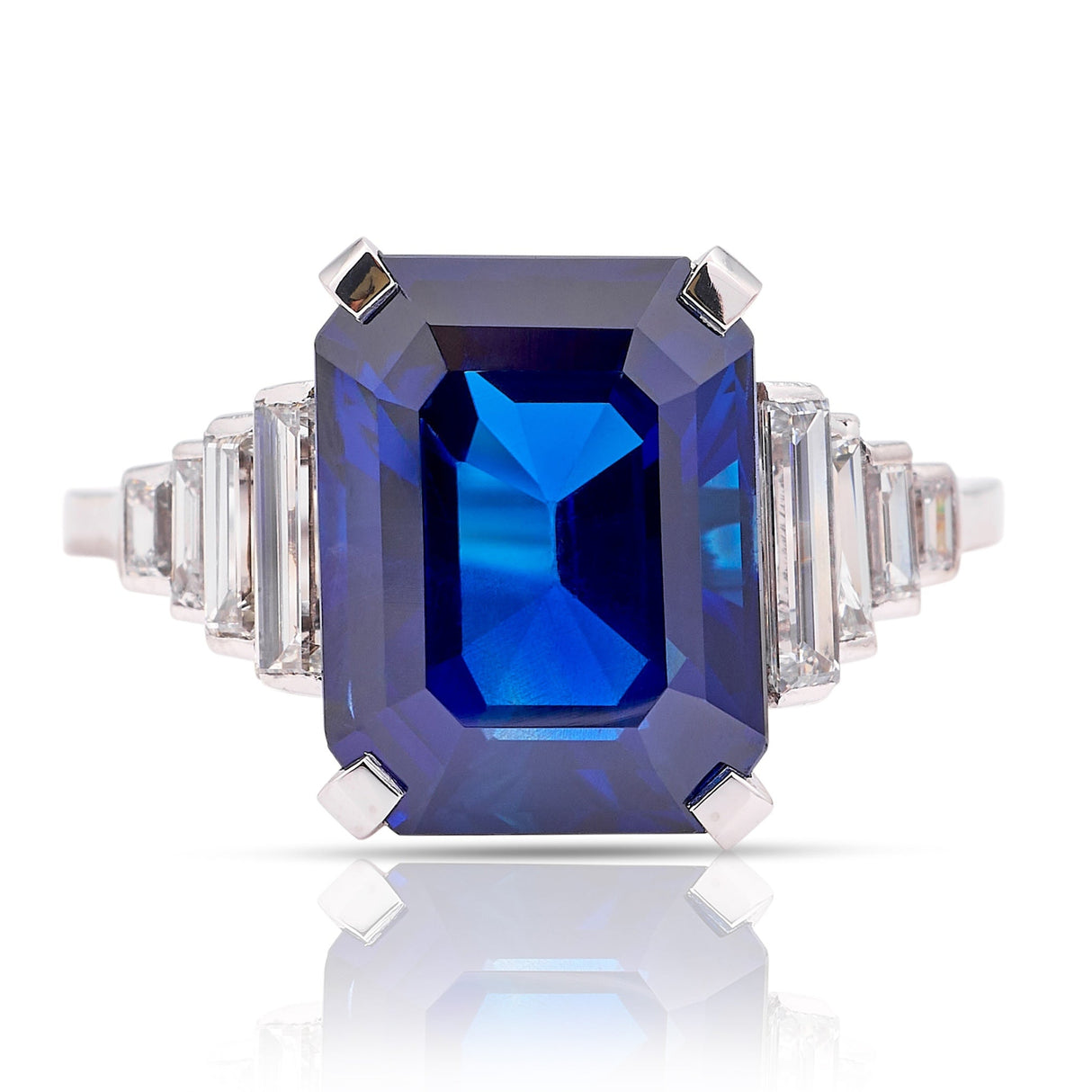Vintage, Art Deco sapphire & diamond ring