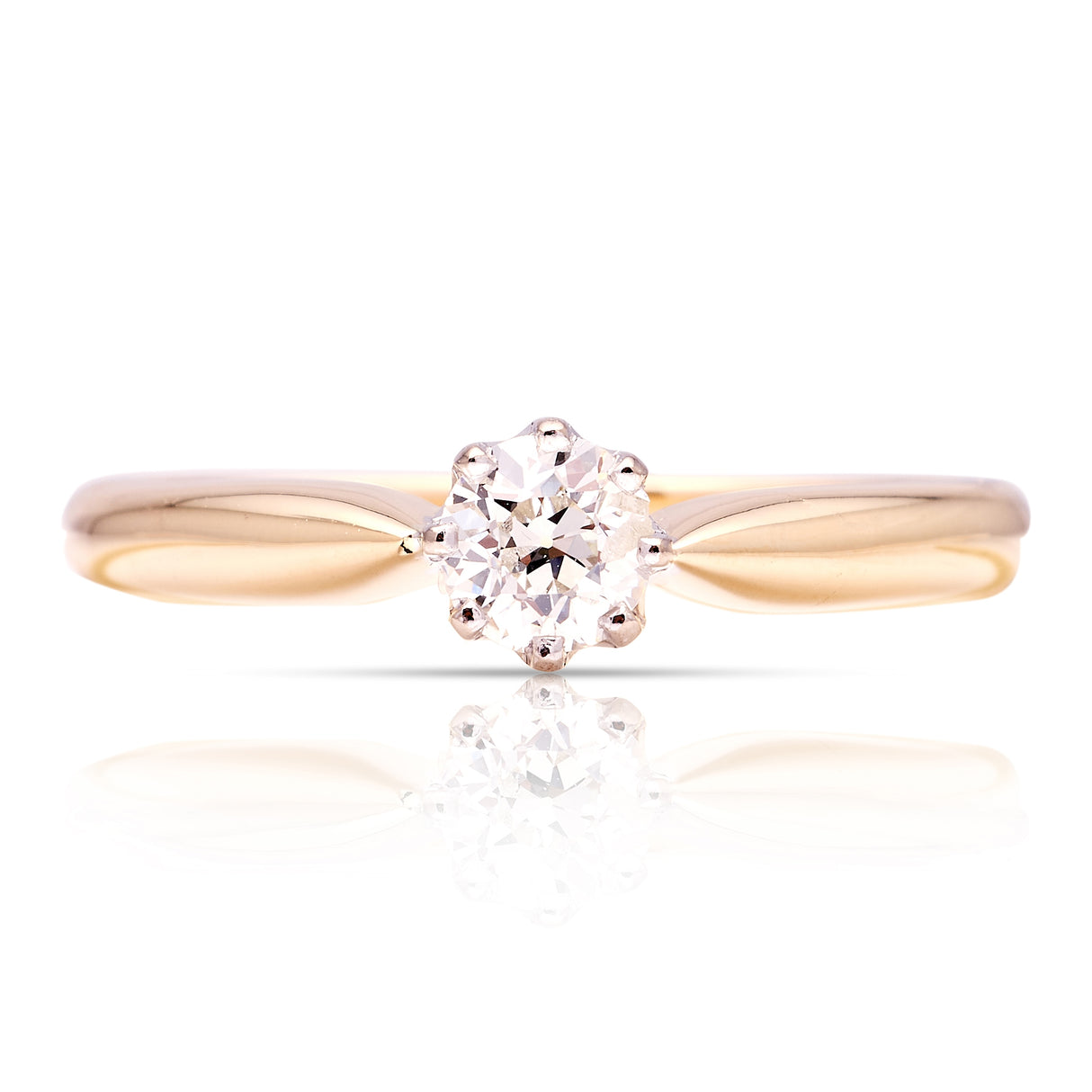 Vintage, Art Deco diamond solitaire ring