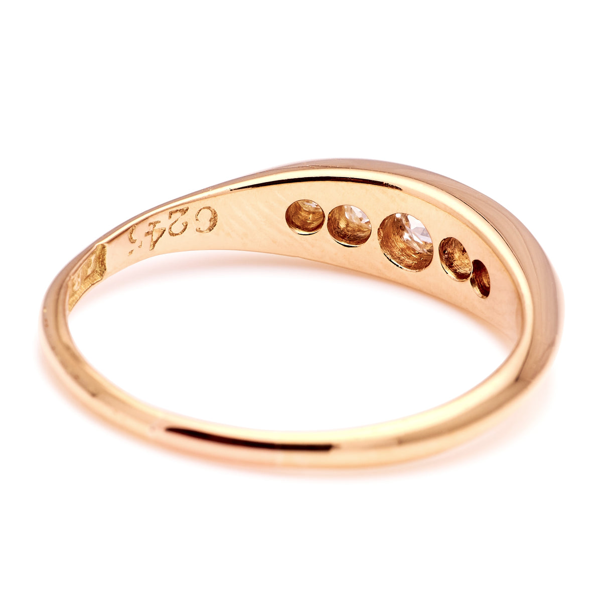 Antique, Edwardian five-stone diamond ring