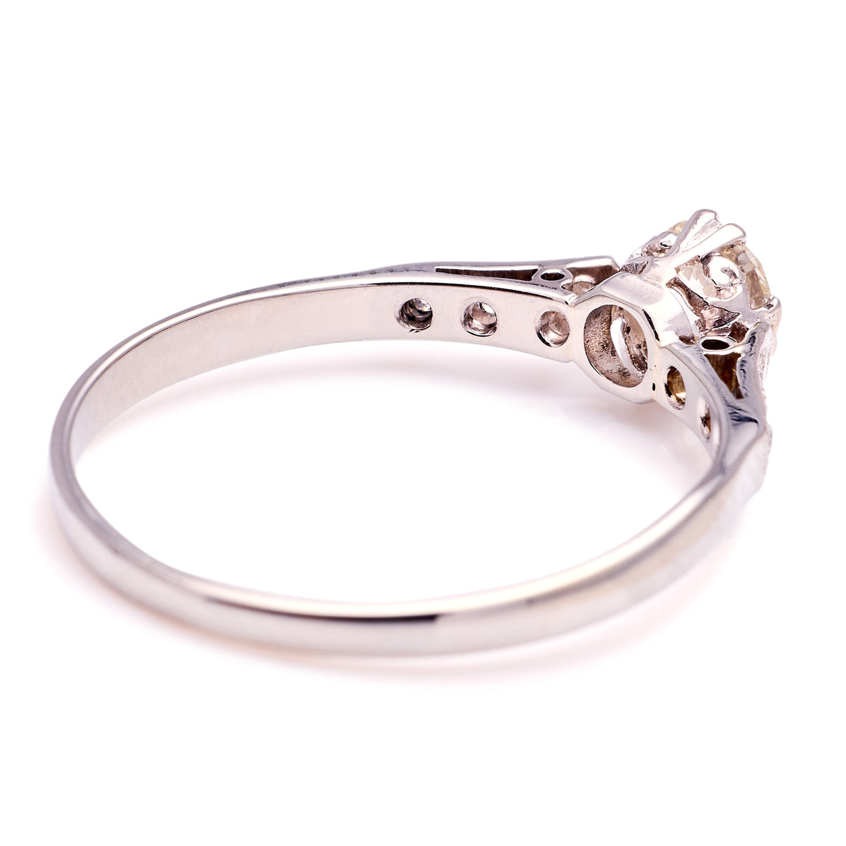 Antique, Edwardian diamond engagement ring