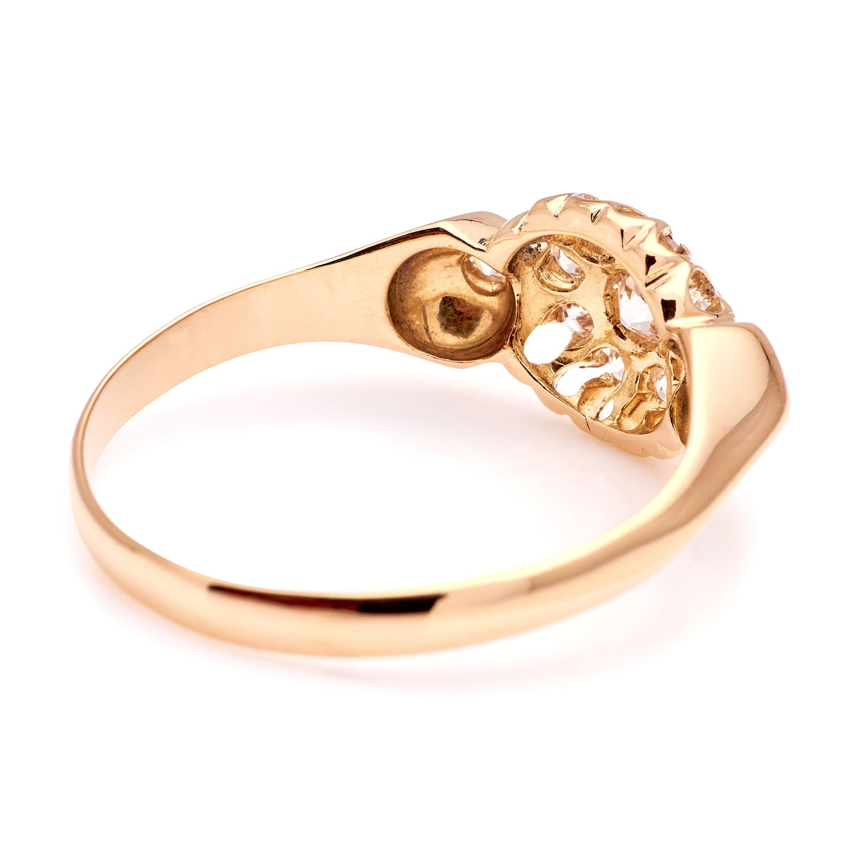 Antique, Edwardian diamond cluster ring