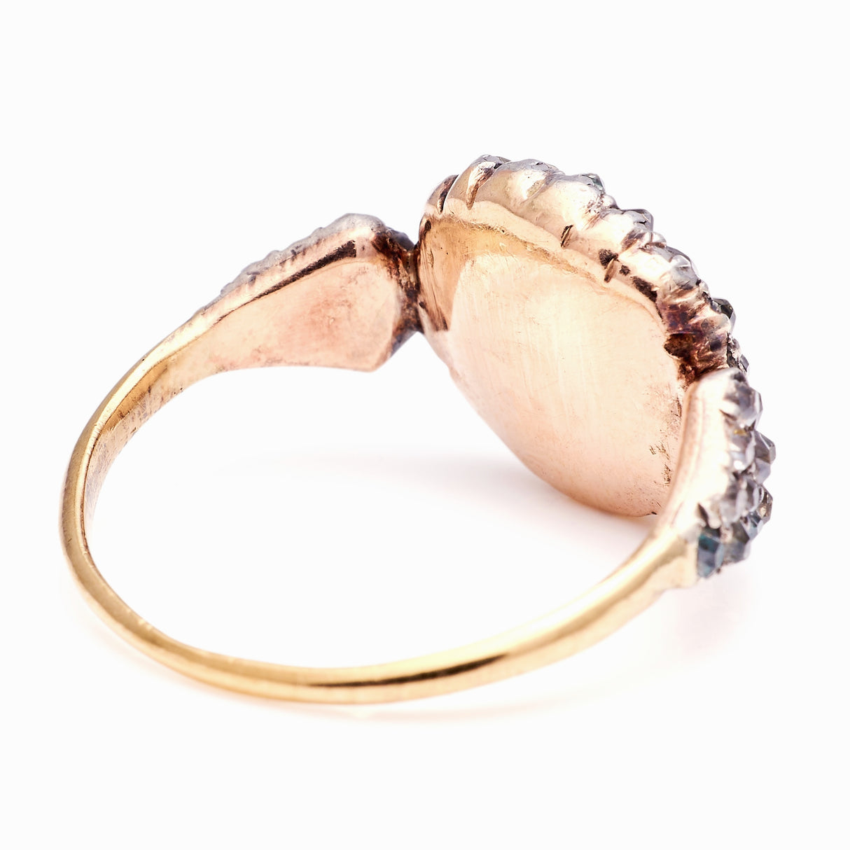 Antique, Georgian chrysoberyl & diamond cluster ring