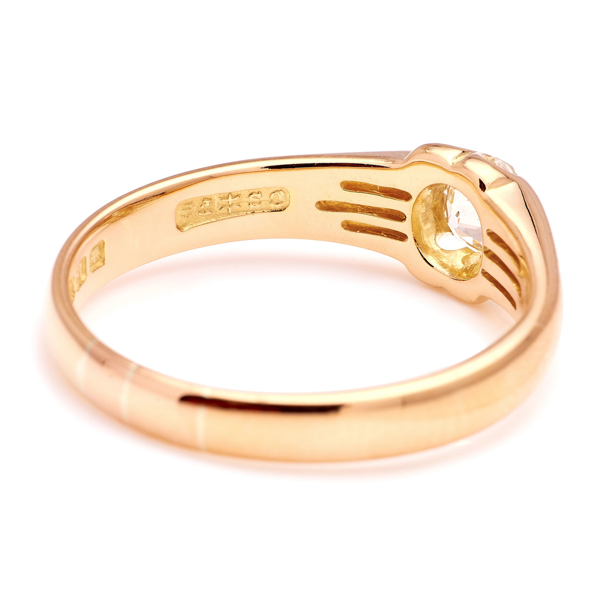 Antique, 1900s diamond solitaire ring