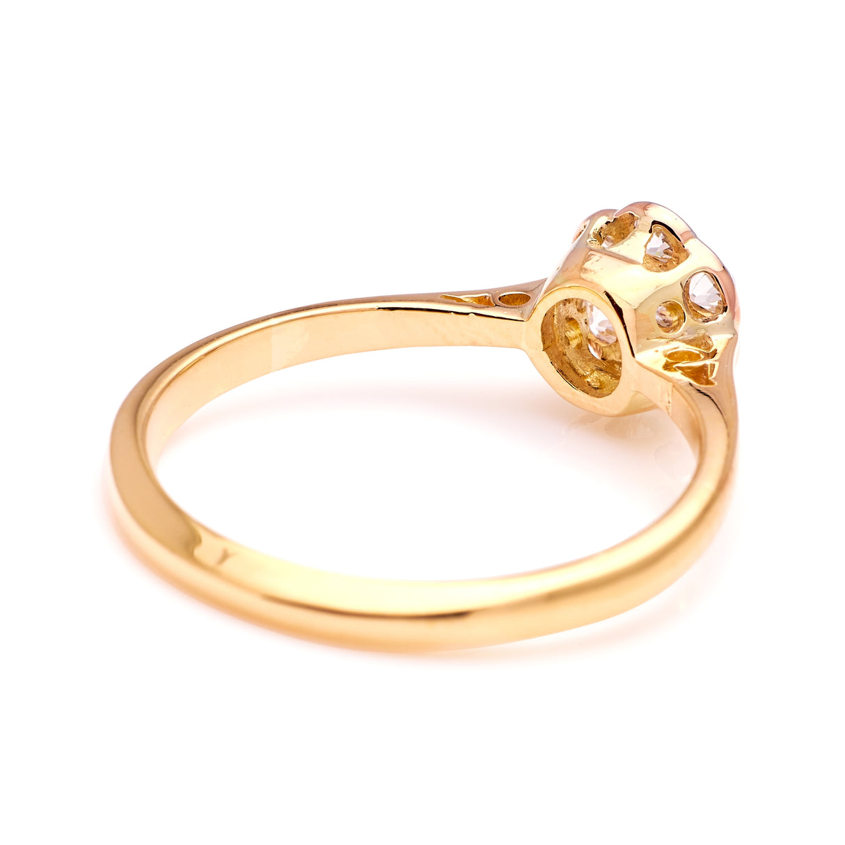Antique, Edwardian diamond daisy cluster ring