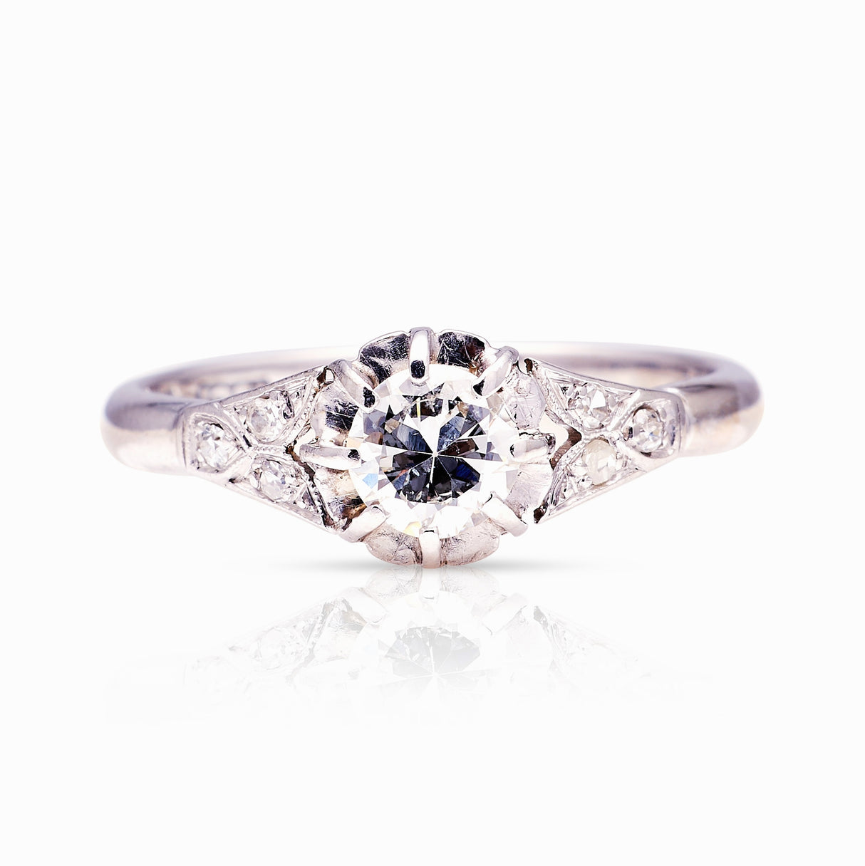 Antique, 1930s diamond engagement ring