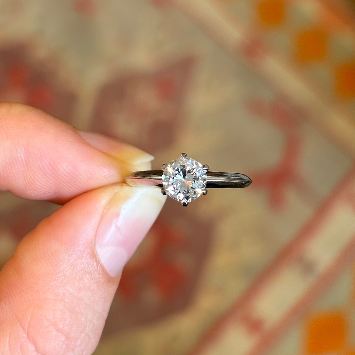 Vintage, 1920s Tiffany & Co. solitaire diamond ring