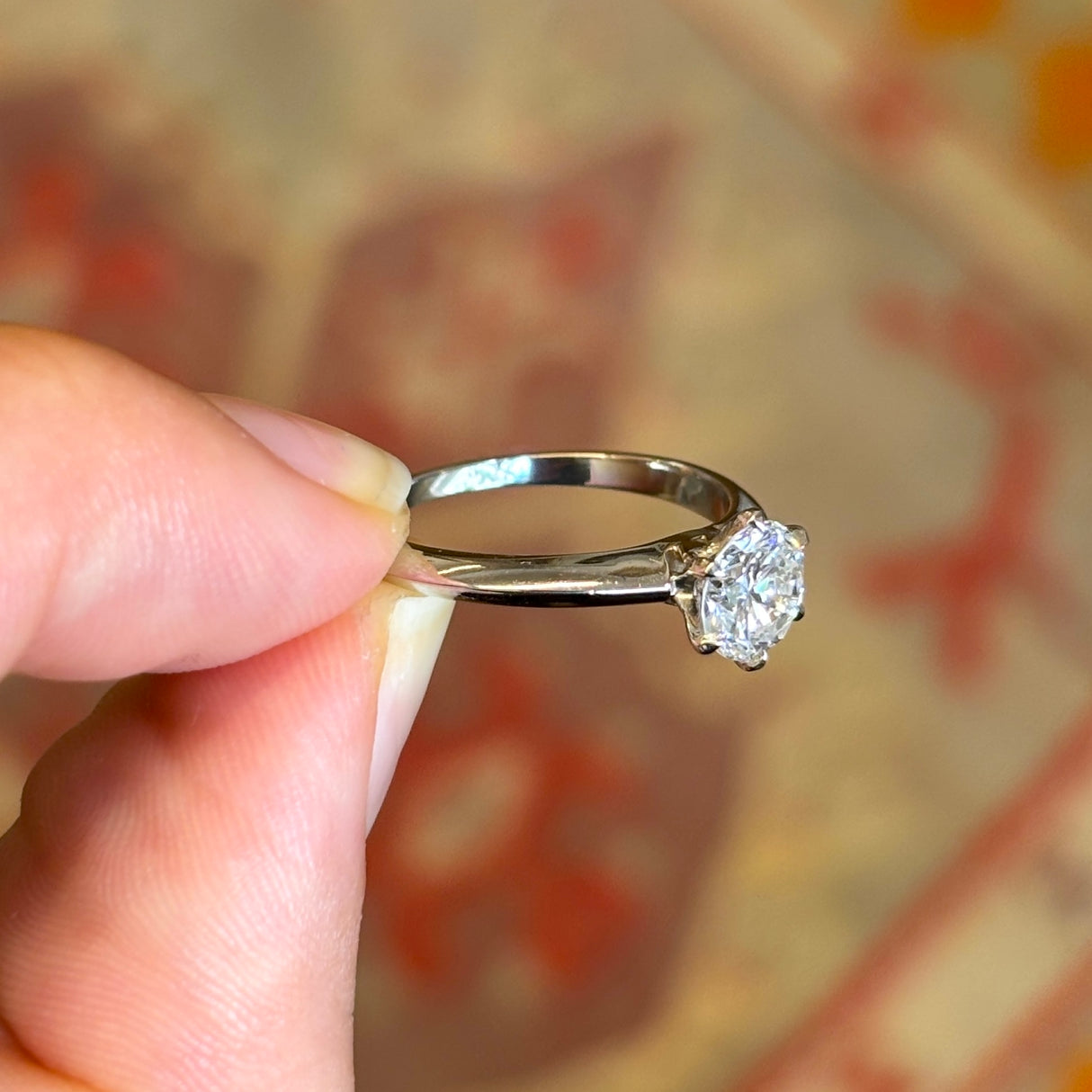 Vintage, 1920s Tiffany & Co. solitaire diamond ring