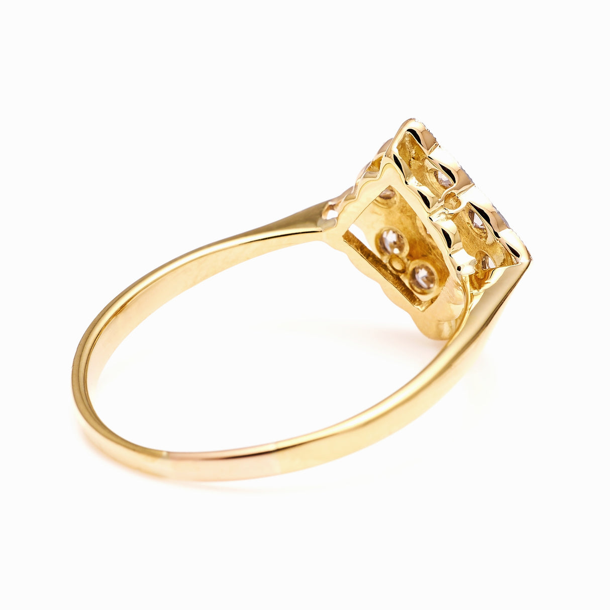 Vintage, Art Deco diamond cluster ring