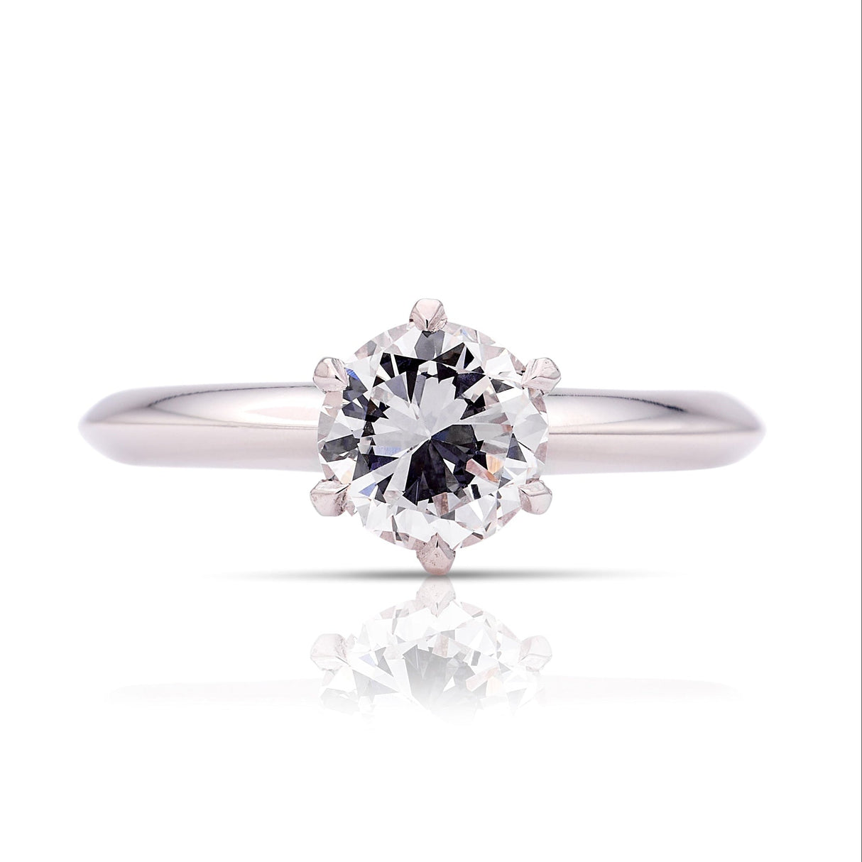 Vintage, 1940s Tiffany & Co. solitaire diamond ring