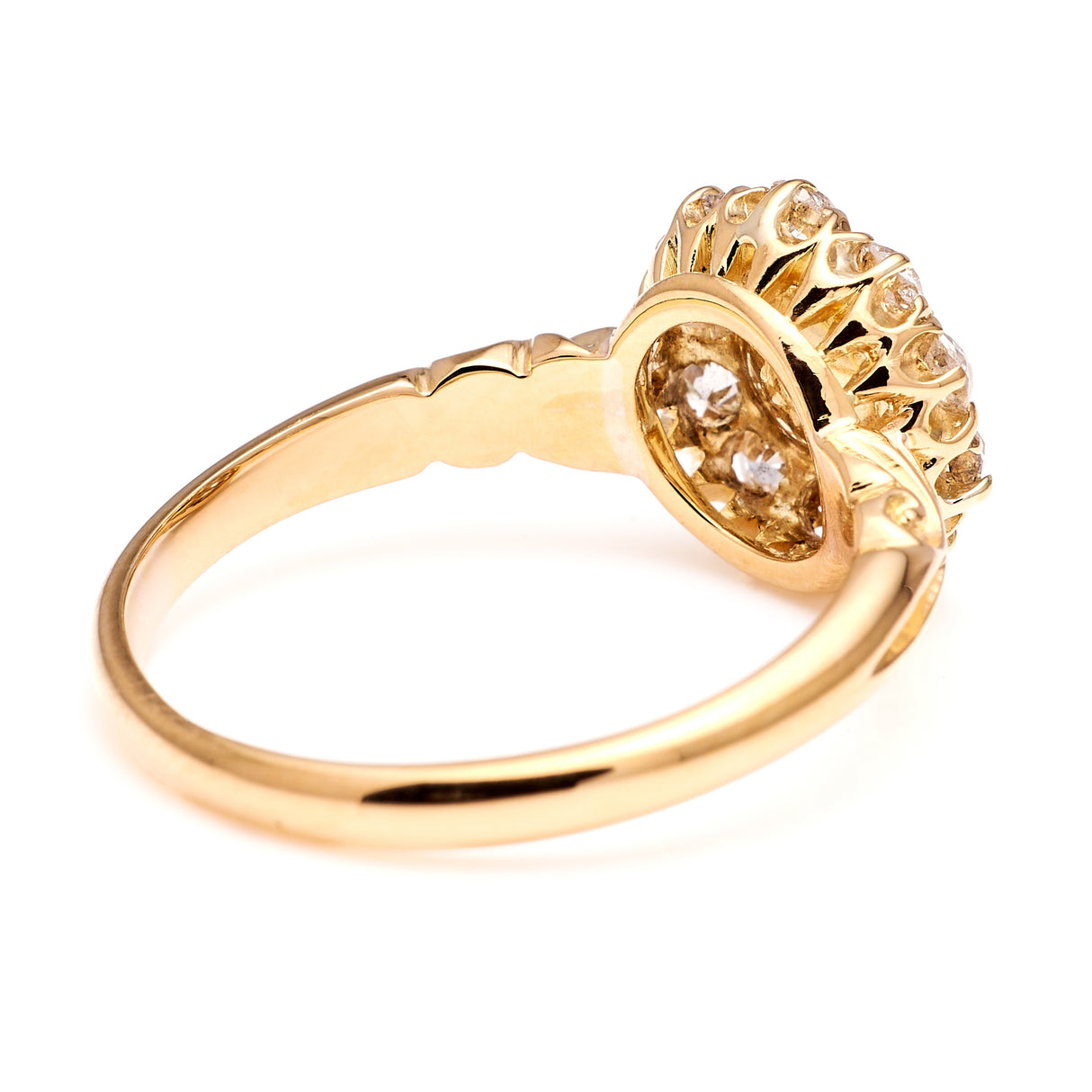 Antique, Edwardian pearl & diamond cluster ring