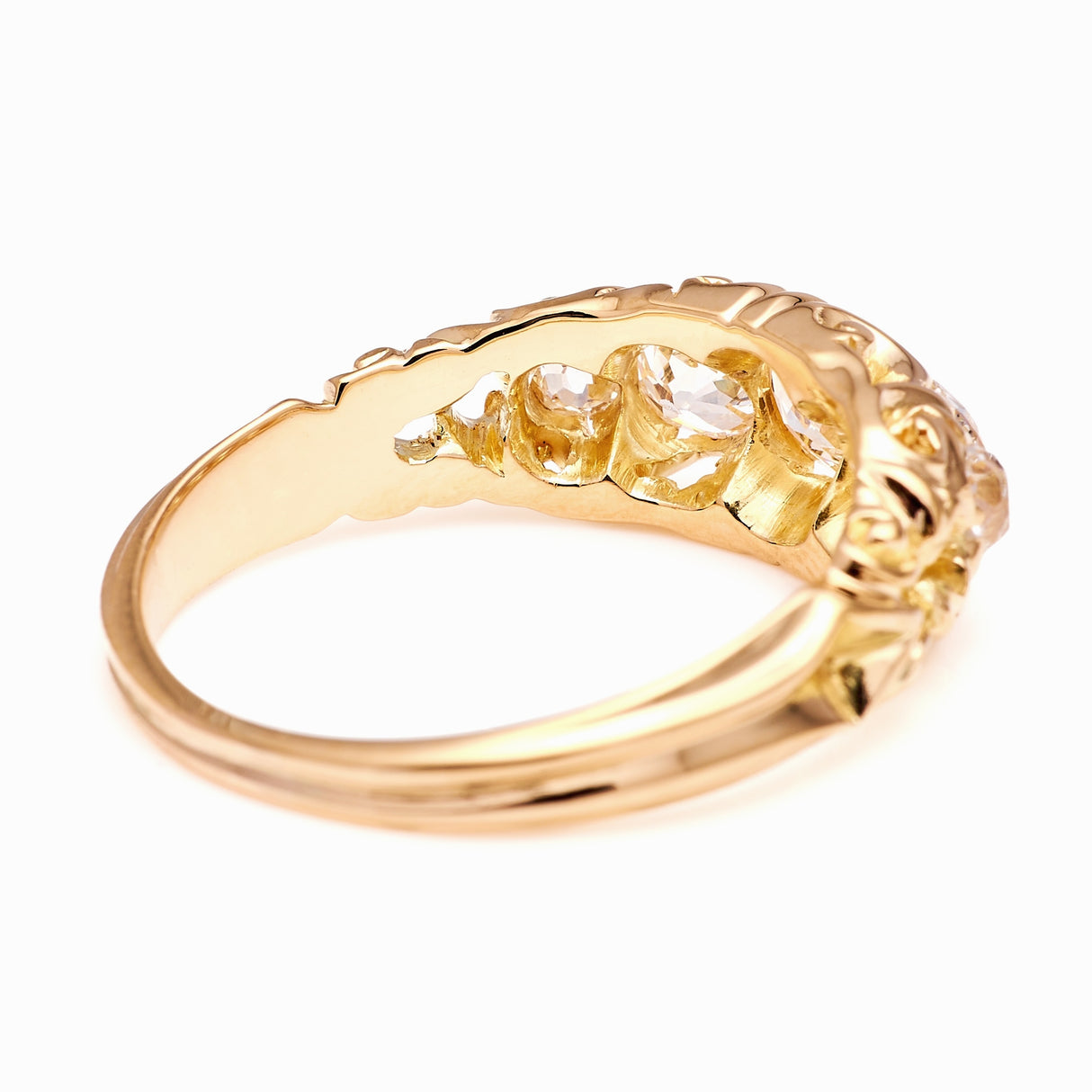 Antique, Victorian five-stone diamond ring