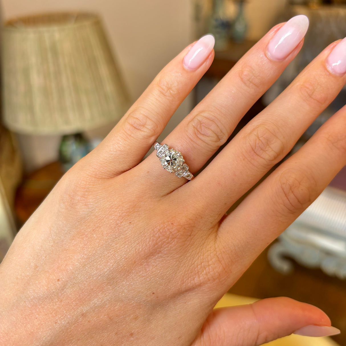 Vintage, 1930s diamond engagement ring