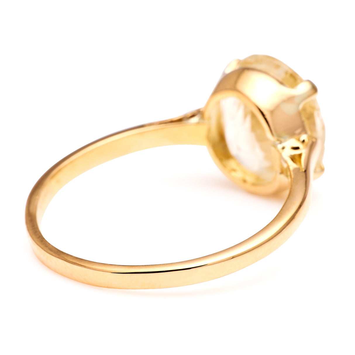 Vintage, 1970s yellow sapphire single-stone ring