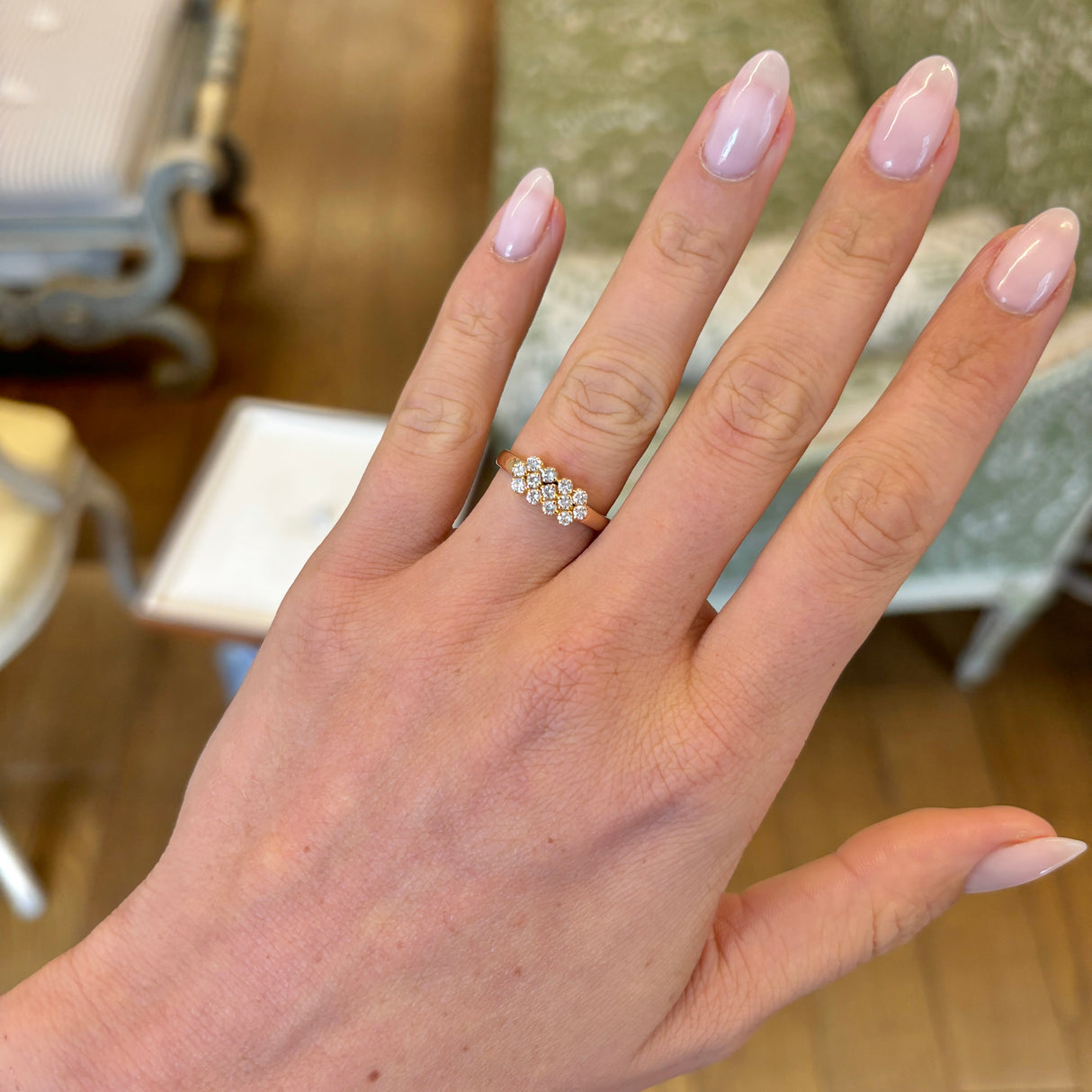 Vintage, 1990s diamond dress ring