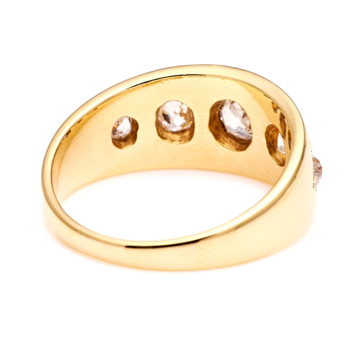 Antique, Early Victorian five-stone diamond ring