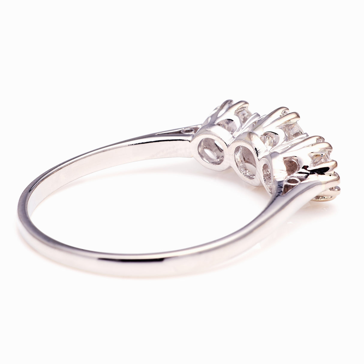 Vintage, Art Deco three-stone diamond ring