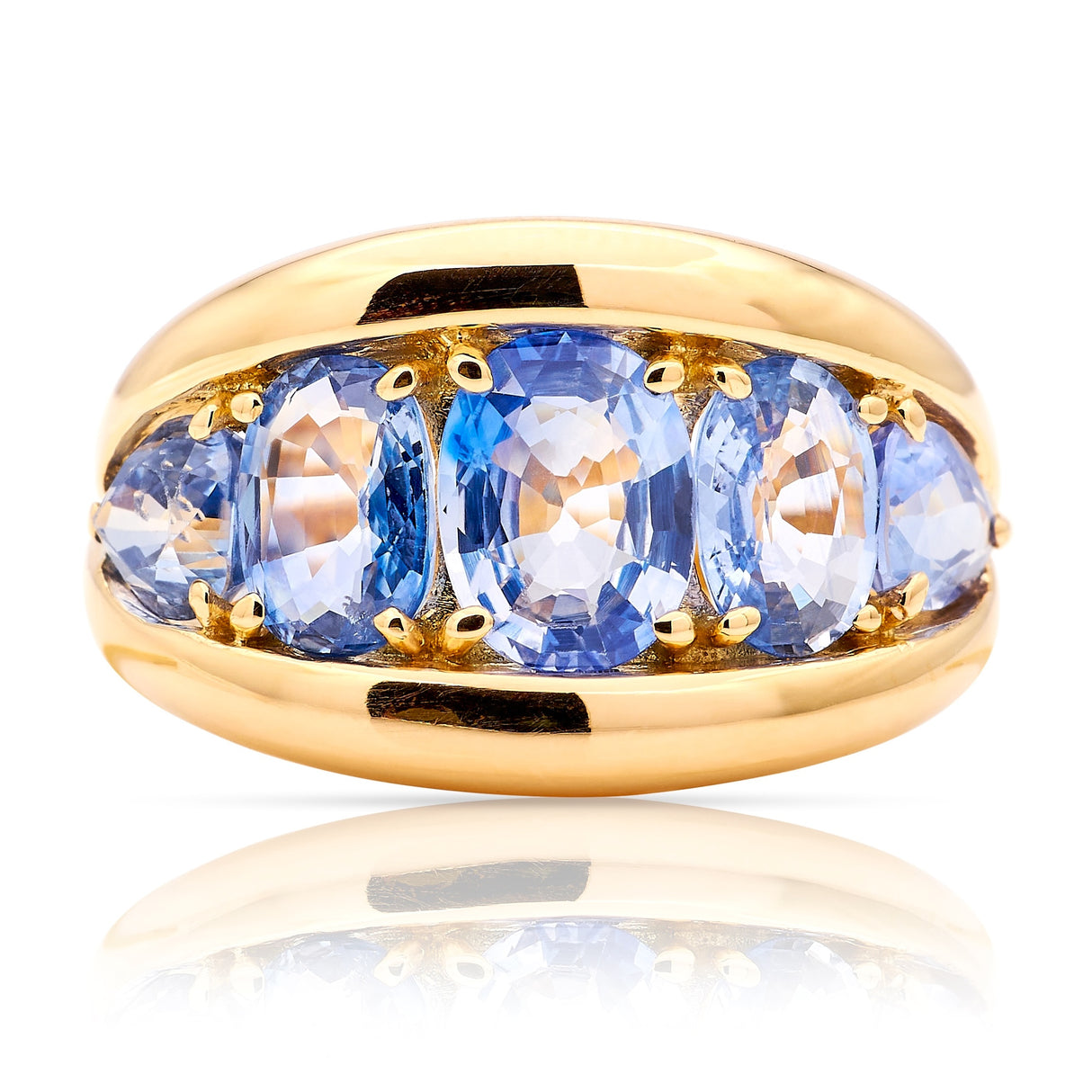 Vintage, 1980s French sapphire statement ring