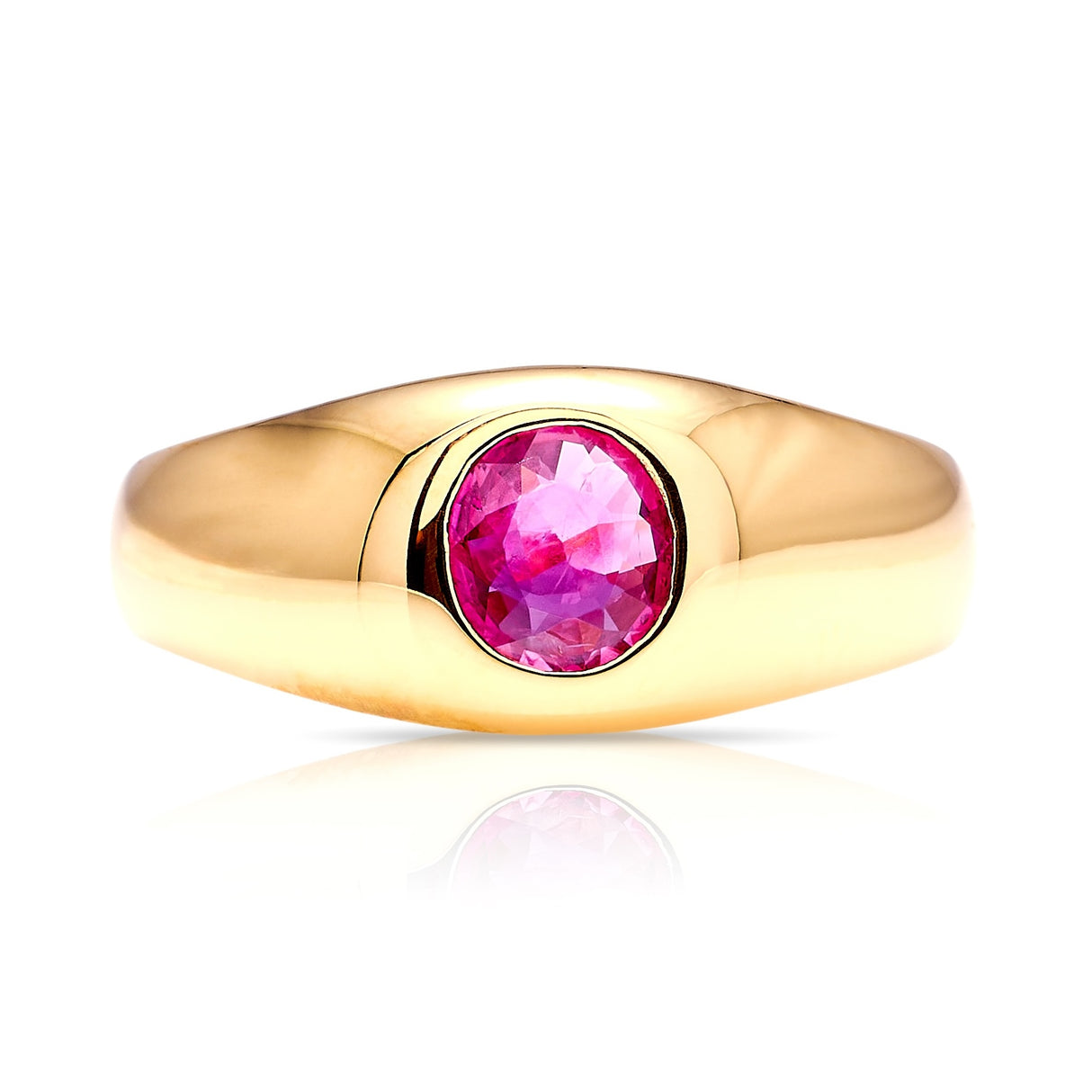 Vintage, 1930s ruby signet ring