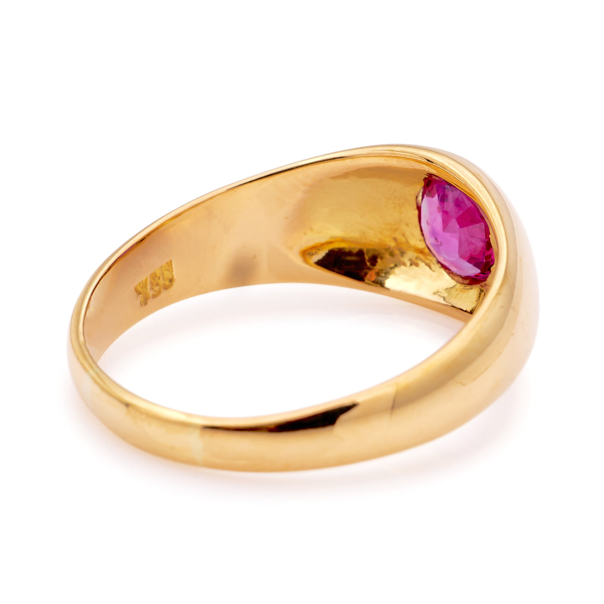 Vintage, 1930s ruby signet ring