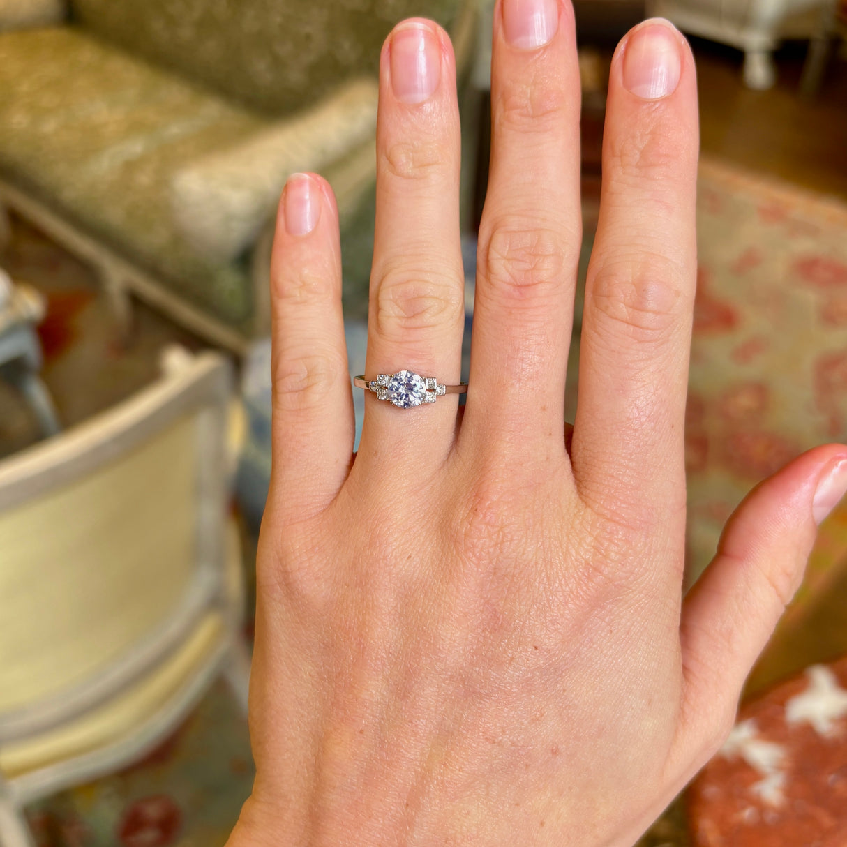 Vintage, 1930s diamond engagement ring