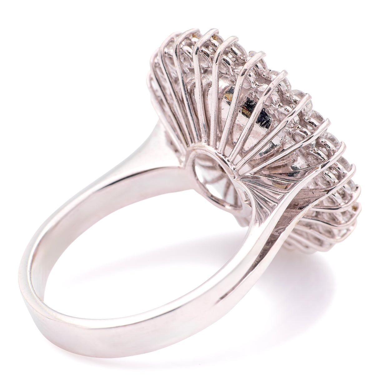 Vintage, opal & diamond cluster cocktail ring