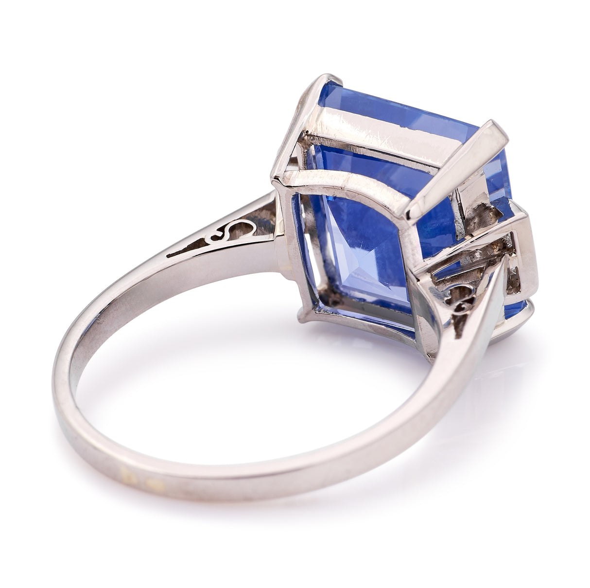 Vintage, Art Deco ceylon sapphire & diamond ring