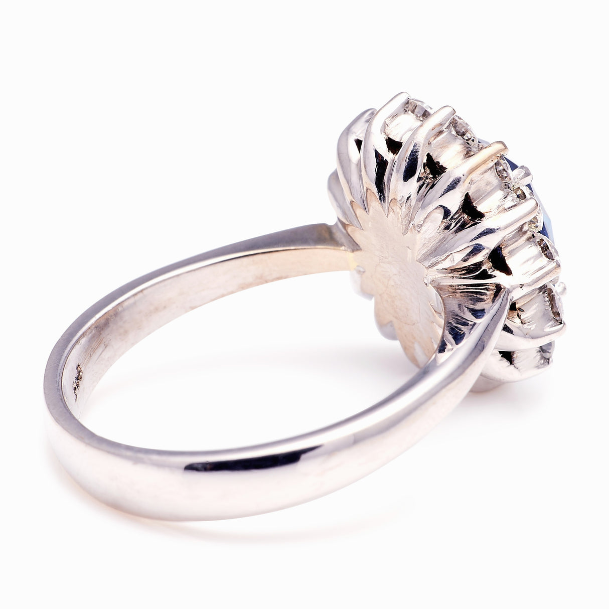 Vintage, 1990s sapphire & diamond cluster ring