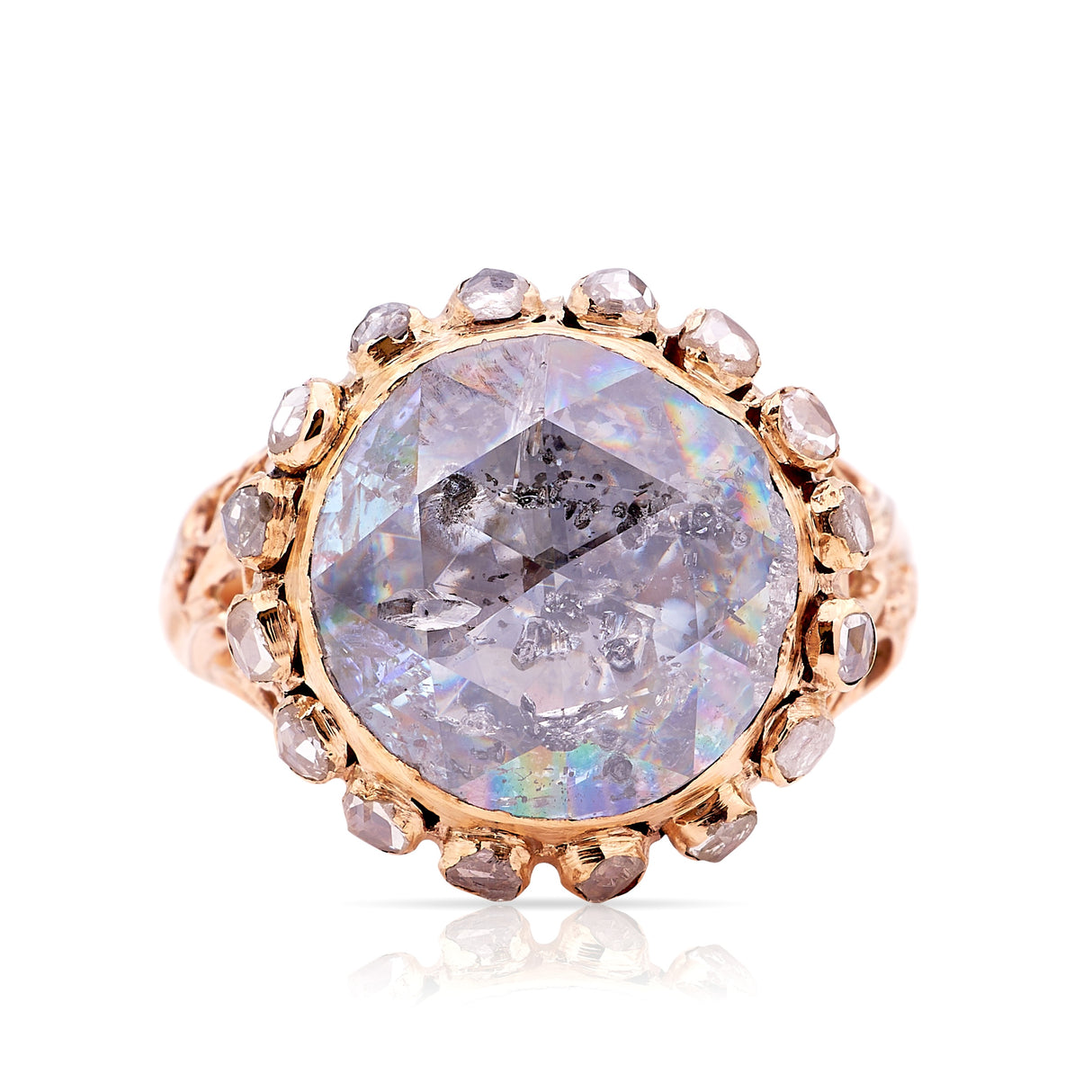 Antique, Ottoman Empire 4ct rose-cut diamond Ring