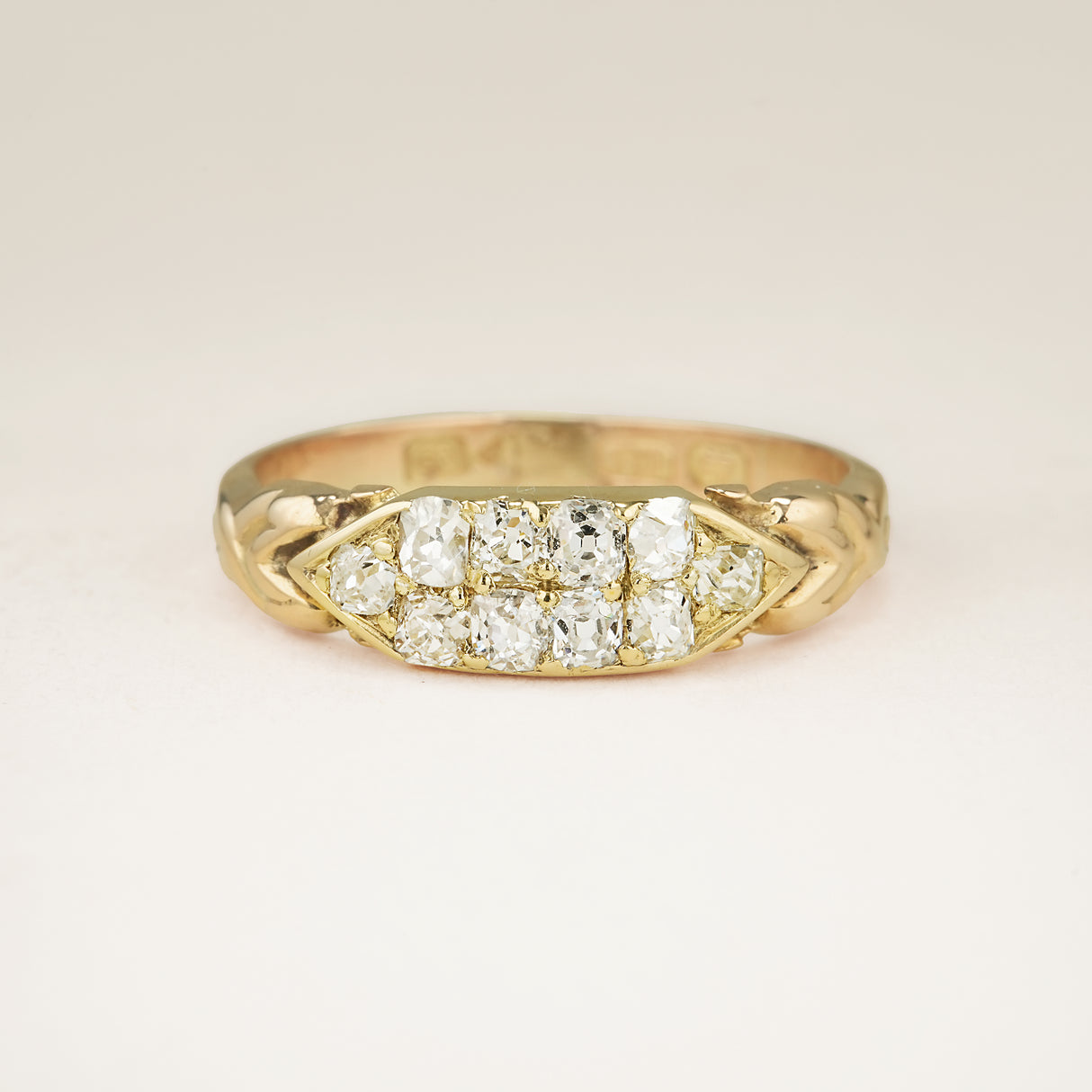 Antique, Edwardian double row diamond band