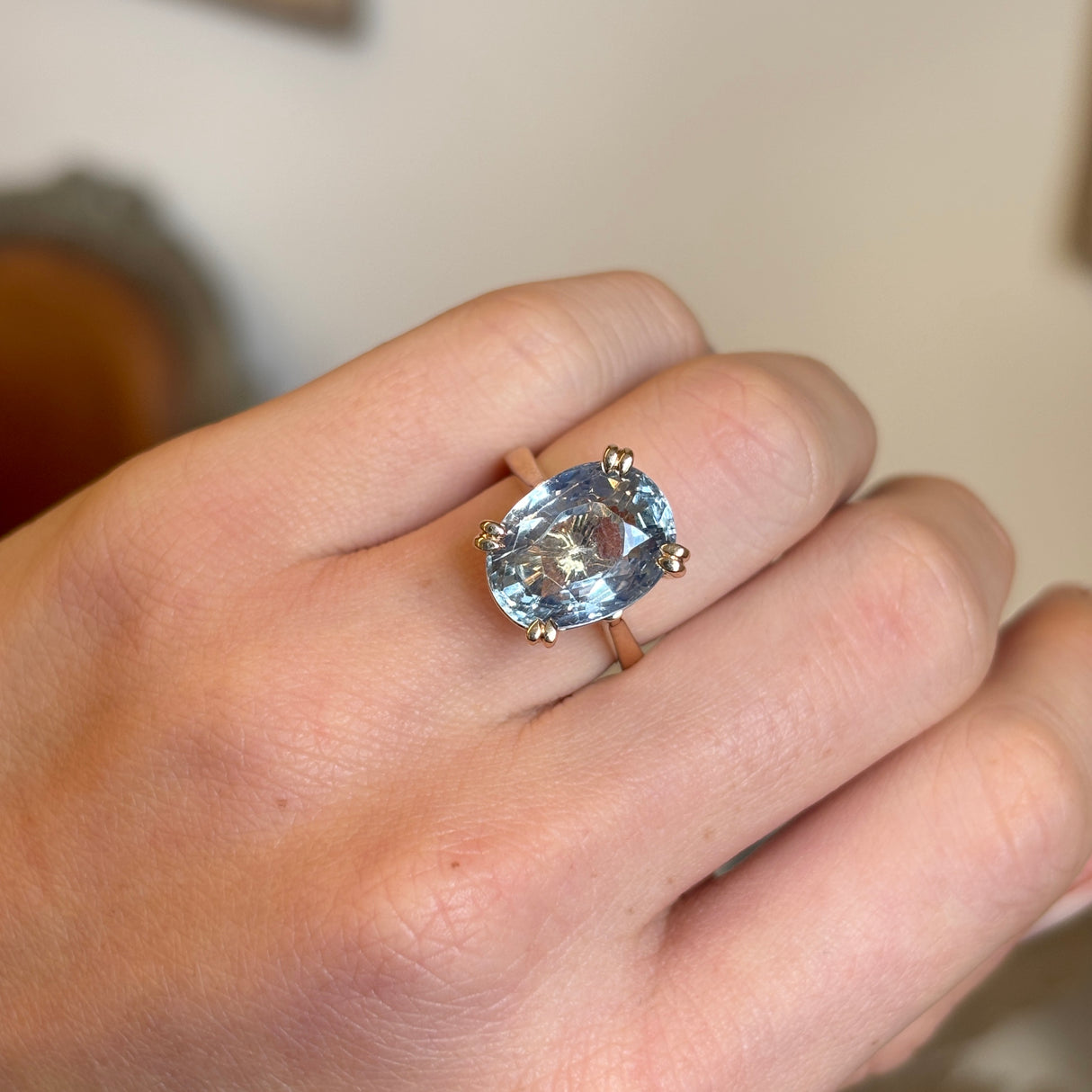 3131-Light blue sapphire cocktail ring-3