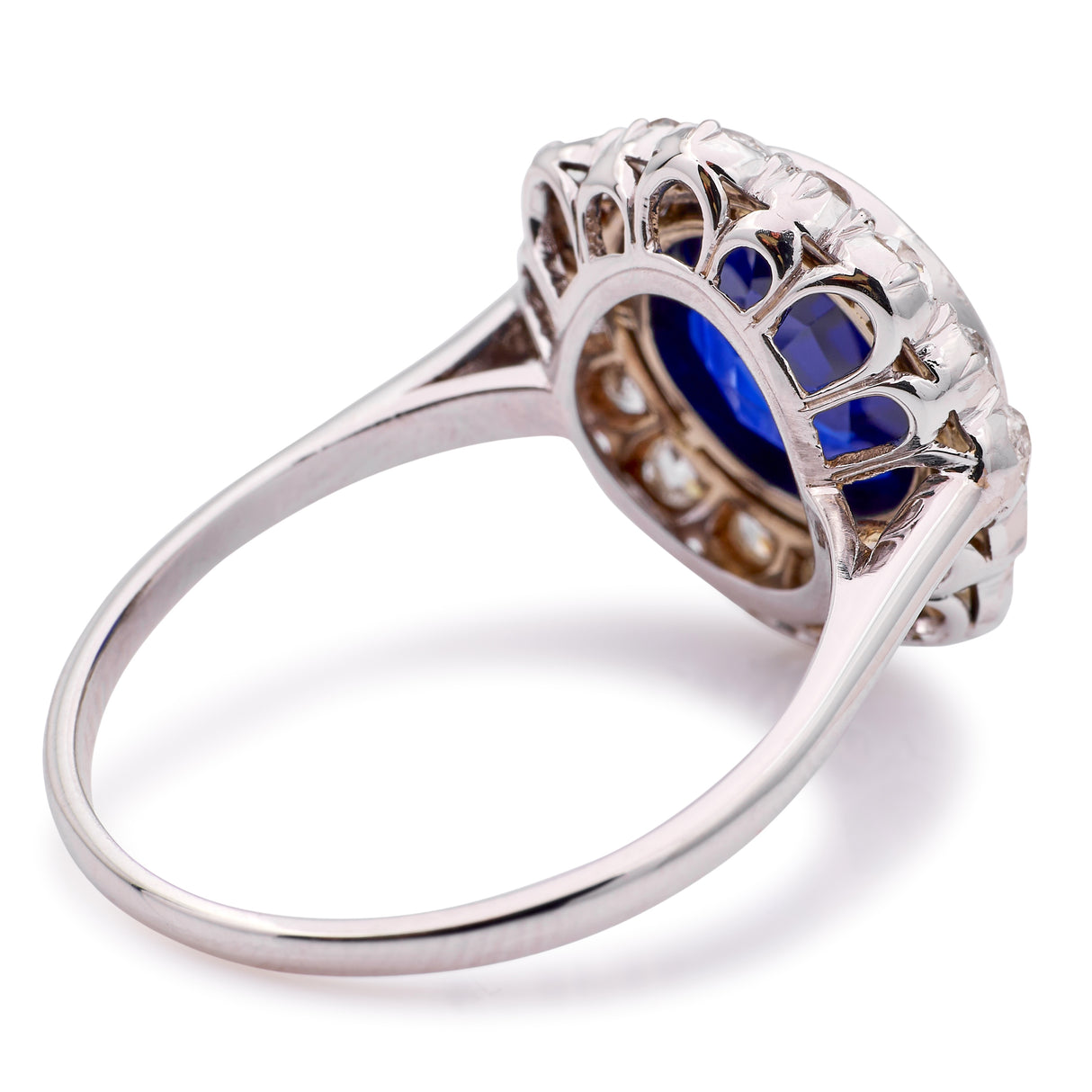 Vintage, Art Deco sapphire & diamond cluster ring
