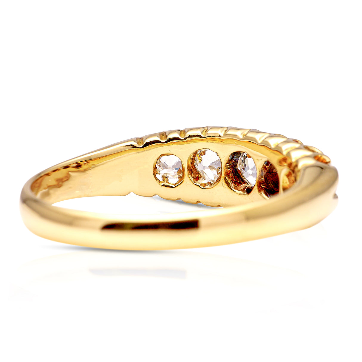 Antique, Victorian five-stone diamond engagement ring