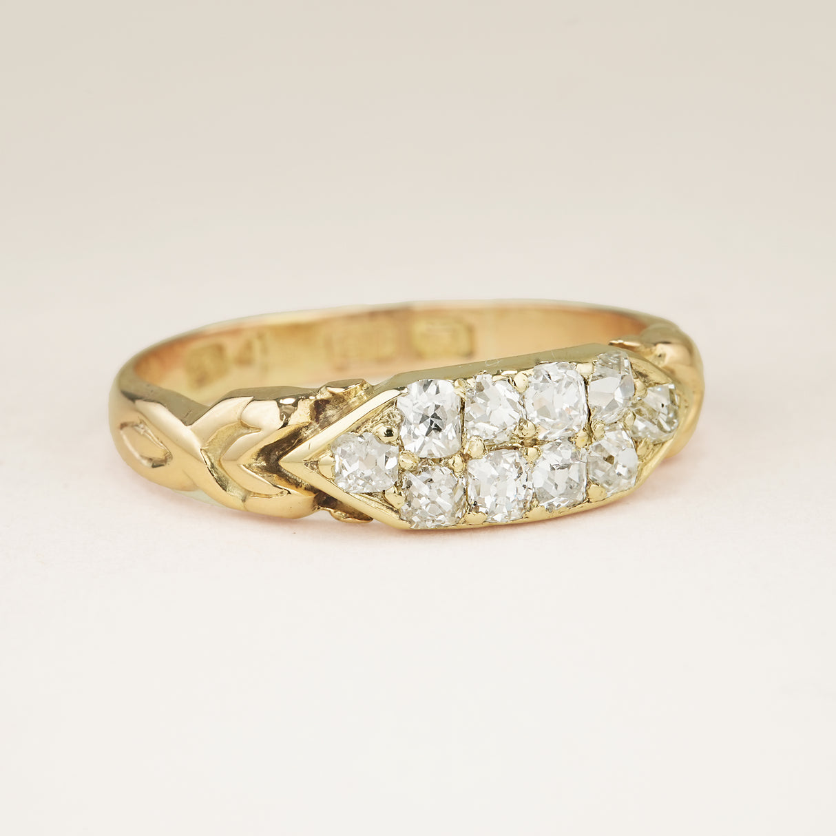 Antique, Edwardian double row diamond band