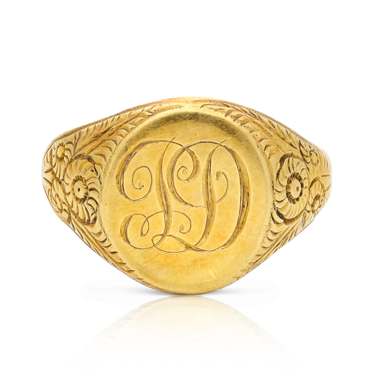 Signet ring initials "jd"
