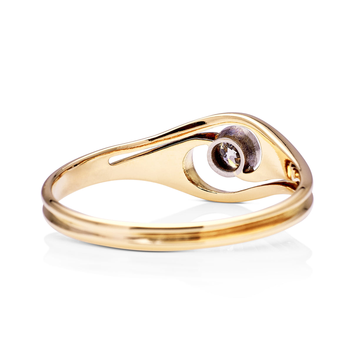 Vintage, Art Deco old cut diamond engagement ring