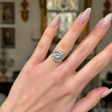 Cartier Diamond Engagement Ring worn on hand.  