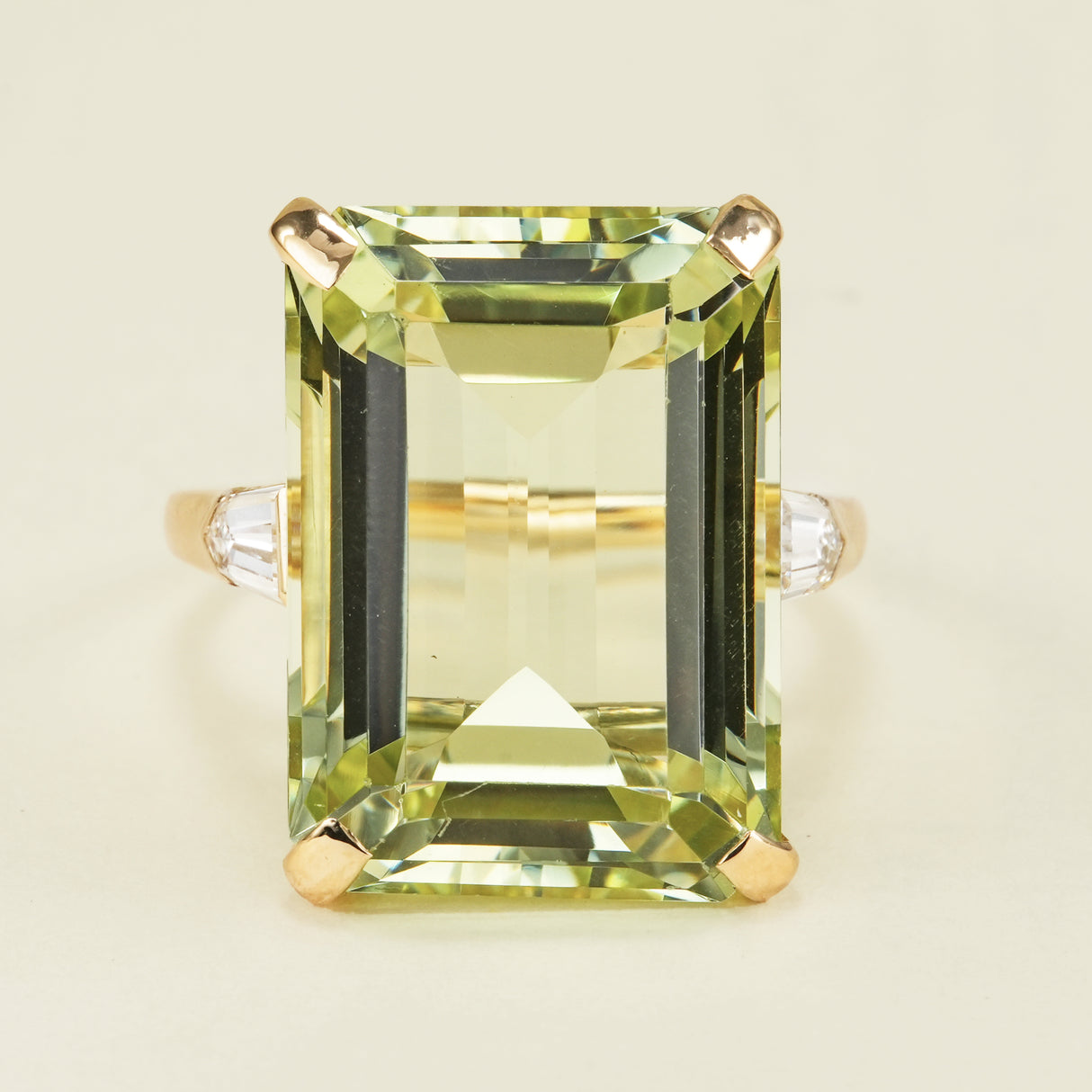 Vintage, Cartier 1950s green beryl and diamond cocktail ring