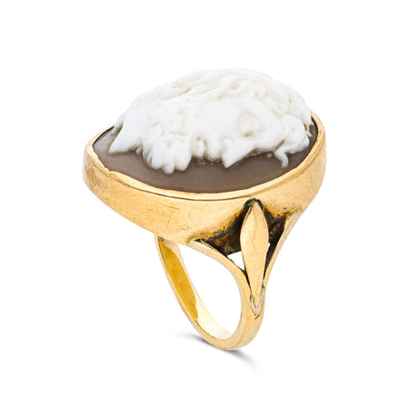 Georgian, carved cameo ring