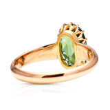 Antique, Victorian Green Zircon Single-Stone Ring, 15ct Yellow Gold